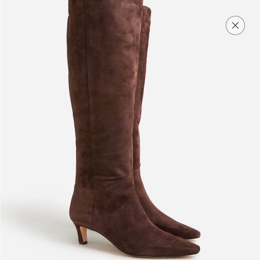 J Crew Stevie knee high boots Ganache